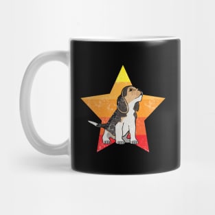 Beagle Dog Star Vintage Design Mug